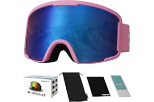 OUTDOORSPARTA OTG Ski Goggles - Over Glasses Ski/Snowboard Goggles for Men, Women & Youth - 100% UV Protection & Anti-glare