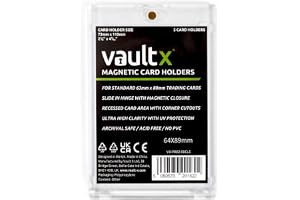 Vault X magnetiska korthållare 35pt för samlarkort, One Touch-hårdfodral med UV-skydd, transparent visning för samlarkortsspe