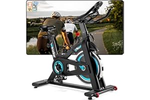 ‎WENOKER [2026 Aktualisierte]Wenoker Heimtrainer Fahrrad, Leises Hometrainer Ergometer mit LCD-Monitor, Hometrainer Fahrrad mit Tablet-Halter, Spinning Bike Indoor für Kardio-Training zu Hause, Bis 140KG