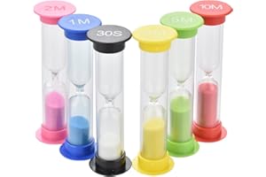 eLander Far Sanduhren 6 Stück, 30sec, 1min, 2min, 3min, 5min, 10min