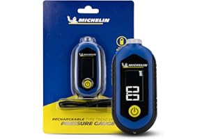 MICHELIN Digital Car Tyre Pressure Gauge and Tyre Tread Depth Gauge - Rechargeable Digital Tread Depth and Pressure Reader for Glovebox - Car Accessories
