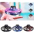 AUGEN UFO Fingertip Upgrade Flight Gyro Flying Spinner Decompression Toy for Kids Adults Hand Operated UFO Nova Fly Spinner Drone Led Light Outdoor Fun Game USB Rechargeable 1 Product Only (Multicolor)