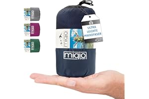 MIQIO Wkładka do śpiwora 2 w 1 i lekkie podwójne prześcieradło podróżne w rozmiarze XL