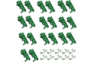 TOGTHERKINGS Adattatore per Montaggio su Guida DIN con Clip per Guida DIN da 10 Coppie,PCB DIN C45 Rail Montaggio su PCB su Guida DIN C45 PCB,PCB adattatore DIN rail per C45 guida DIN da 35 mm larghezz