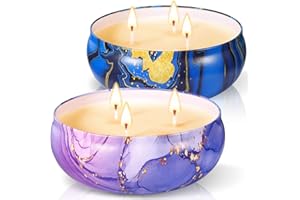 ZHHGOO 2 Piezas Velas Citronela Grande,Velas Aromáticas con Cera de Soja Natural y Aceite de Citronela,Vela de Citronela per Exterior Interior para Jardín,Camping,Balcón,Hogar,Picnic