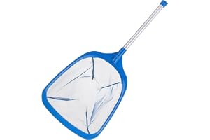 Omnikryp Poolnät, 62 cm Pool Ytrengöringsnät, bladsamlare med aluminiumhandtag, för löv och urkärl för rengöring, spa, dammar