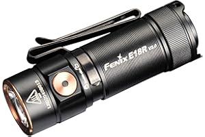 fenix E18R v2.0, ładowalna mini latarka EDC | 1200 lumenów | 146 m | maks. 200 godzin | magnetyczna zaślepka | dwukierunkowy klips do korpusu | tryb księżyca 1 lumenów | port ładowania USB-C | IP68