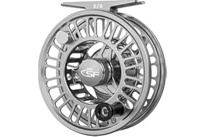 SF SF-003 Pro Fly Fishing Reel for Freshwater,Mid Arbor Design,Smooth Drag System,Lightweight Aluminum Body