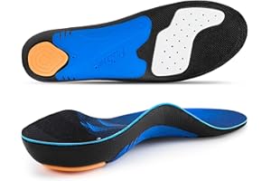 PCSsole Semelles Orthopédiques Gel High Arch Support, Semelles Confort Pour Pieds Plats, Fasciite Plantaire, Douleur aux Pieds, Pronation Excessive Pour Hommes et Femmes
