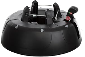 BRANDSSELLER Christbaumständer Weihnachtsbaumständer Tannenbaumständer mit Fußhebeltechnik, Ein-Seil-Technik und Sicherung - Anthrazit