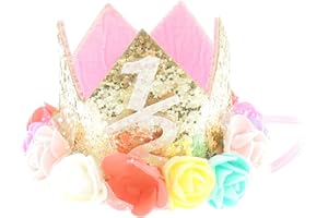 Glamour Girlz Boys Girls Cat Dog Pet Glitter 6 Months Old Birthday King Crown Princess Tiara Costume Party Photo Prop Headband Hat