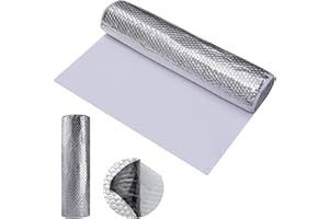 Putentfun Car Sound Deadening Self Adhesive Mat 2mm (80 mil) 2 m² (21,5 sqft) Butyl Sound Deadener Mat,Alubutyl Automotive Sound Deadener for Car, Trunk, Door, Floor and Ceiling(Silver , 1 Roll)
