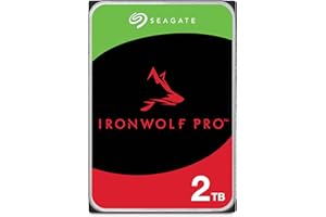 ‎SEAGATE Seagate IronWolf Pro 2 TB, NAS interne Festplatte, 3.5 Zoll, 7200 U/Min, CMR, 256 MB Cache, SATA 6 GB/S, inkl. 3 Jahre Rescue Service, Modellnr.: ST2000NT001