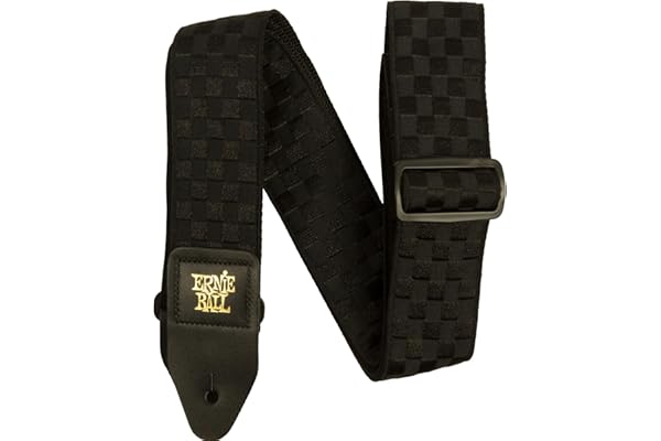 Ernie Ball Sangle de Guitare/Basse Jacquard Classique - Damier Noir