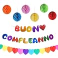 Festone Candy Bar Oro Rosa – Striscione Di Carta Con Bandierine, 3 Metri, Per Battesimo, Compleanno, Matrimonio