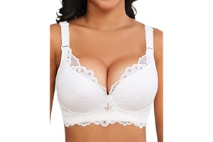 Svmer Push Up Lace Bra for Women Underwire Plus Size Comfortable Brassiere