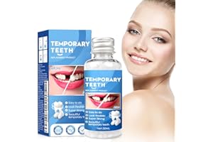 PGONLINE Provisorische Zahnfüllung Reparatur-Kit, Zahnersatz Selber Machen, 30ML ZahnfüLlung Zahnzement, Zahnreparatur Perlen, Zahnreparatur-Kit für Reparieren Fehlender Gebrochener und Großer Zahnlücken