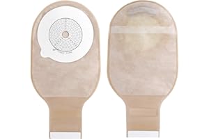 GEYIWSSXY One Piece Ostomy Colostomy Bags, Drainable Pouches Ostomy Care Bag Incontinence Bags 70mm Cut Size for Ileostomy Care Supplies(Pack of 10)