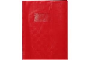 CALLIGRAPHE Clairefontaine - Ref 71103C - Funda protectora para cuaderno de ejercicios (PVC, 170 x 220 mm, tamaño de 170 x 220 mm), color rojo