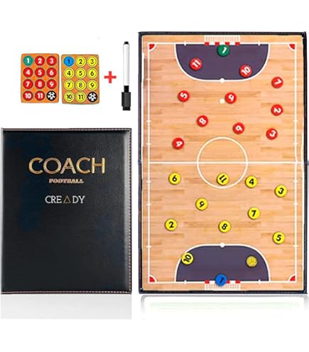 CREADY Lavagna Magnetica Pallamano - 42x28 Cm - Con Penna, Magneti E Gomma - Per Allenatori - Foto 4