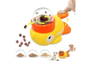 71NMLY Dog Treat Dispenser Toy Interactive,Alimentador Lento para Perros con Forma de Pato,Juguete de Alimentación Lenta para Perros,Juguete Interactivo Perro,Juguete 2 En 1 con Comederos