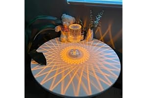 ZQX Lampe de Table en Cristal, LED Lampe en Cristal Créative Moderne avec 2000mAh USB Rechargeable, Lampe de Chevet Touch Dimmable pour Salon, Chambre, Hôtel, Bar - projection de lignes