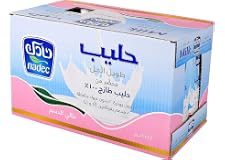 Nadec Skimmed Long Life Milk, 12 X 1 Ltr, White