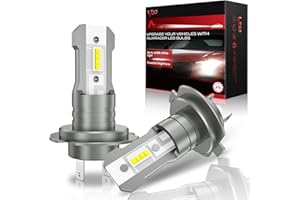 AUXIRACER H7 Led, Led h7 Canbus 50W 16000LM 6000K H7 Luce Abbagliante e Anabbagliante, Sostituzione dei Alogena,Plug and Play,Impermeabile IP68,senza Ventola,2 set