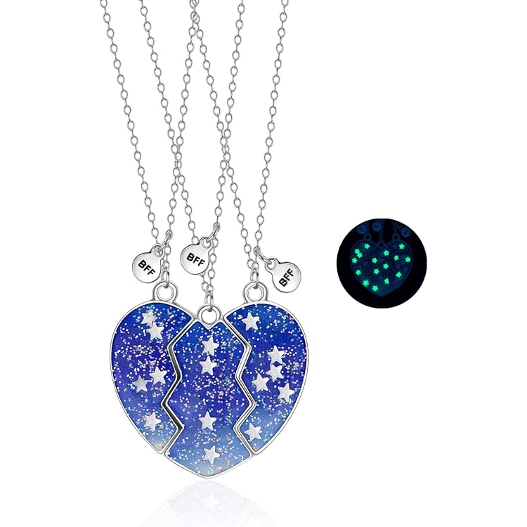 Collier BFF à 3 Dauphins Cœur – Collier D’Amitié Pour 3 Filles, Alliage, Cadeau Symbolique Amitié - 10
