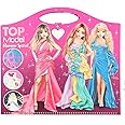 Depesche 12577 TOPModel Create Your Glamour Special Colouring Book with 52 Pages for Designing Glamorous Outfits, Spiral Book with Pre-Printed Models, Includes Accessories