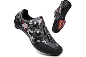 VNANV Chaussures de Cyclisme pour Hommes et Femmes, vélos de Route VTT, compatibles avec Les Crampons SPD SPD-SL Delta de Look, Chaussures de Cyclisme Unisexes