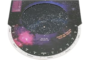 Culnflun Sternkartenführer Anleitung, Sternkarte für Einsteiger Astronomische Sternkarte mit Drehrichtung, Sucherteleskop-Zubehör für 30-50 Grad nördlicher Breite Nachtleuchtende Sternkarte