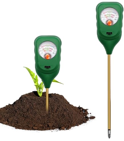 Orlegol Bodentester, Boden Feuchtigkeit Meter, 3-in-1 Pflanze Tester