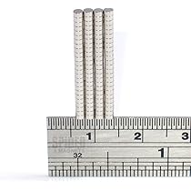 Spider Magnetics Ltd Small Neodymium Magnets 3x4 Mm Tiny Rod 3mm Diameter X 4mm (10