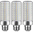Tebio LED E27 Corn Bulb 25W Middle Edison Screw Candle Bulb, 3000K Warm White, 200W Incandescent Bulb Equivalent, Non dimmable Candelabra Light Bulb, 3-Pack