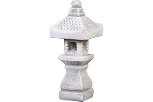 gartendekoparadies.de Lanterne Japonaise Massive Tachi-Gata Lampe en Pierre en Pierre reconstituée, résistant au Gel