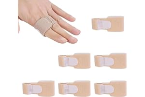 NAYAGOGO Hammer Toe Straighteners, 6 PCS Hammer Toe Separators Splint, Toe Cushioned Bandages, Toe Spacers Hammer Toe Splints for Correcting Hammer Toes, Broken Toes, Crooked Toes & Overlapping Toes