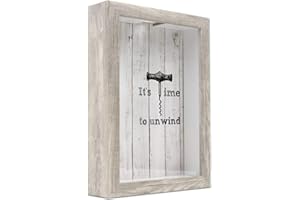 Lawrence Frames Shadow Boxes Wine Cork Holder, 9x12, Natural