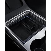 Set 3 Accessori Organizer Per Tesla Model 3 2024-2025 - Vassoio Silicone, Portaoggetti Bracciolo, Antiscivolo - Foto 5