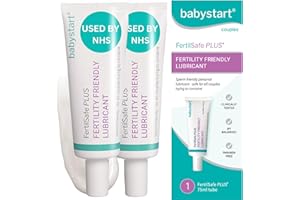 Babystart Fertility Lubricant Duo Pack - FertilSafe Plus 2X 75- Pre-Filled Lubricating Gel Tube - Natural, Water Based Lubrification, Personal Fertile Friendly Lubricant for Couples Trying for a Baby