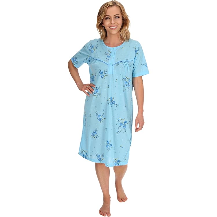 zeitlos Nachthemd Nachthemd Langarm - Krista Gänseblümchen, Nachtkleid
