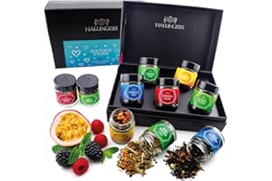 ‎HALLINGERS GENUSS MANUFAKTUR Hallingers Danke Papa - Vatertagsgeschenk 5 Sorten Tee Geschenkset mit Box vegan zum Vatertag für Papa Vater Opa (Set) - Muttertagsgeschenk & Geschenkideen zum Vatertag | Genesung Jahrestag Danke