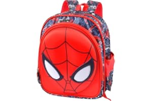Qooloo Spiderman Kinderrucksack, 3D Gedruckter Schulrucksack, Rucksack Kindergarten, Superhelden Rucksack für Jungen Mädchen, Spidey Schultasche für die Grundschule