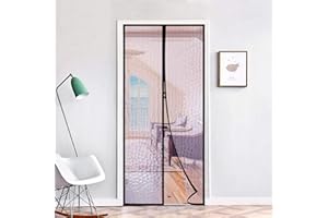 JOLITAC Thermovorhang Wärmeschutzvorhang Winter Kalteschutz Isolier Schutz Für Tür Magnet Thermo Türvorhang Fliegengitter Wasserdicht Fliegenvorhang für Balkontür Wohnzimmer (90 x 210cm) Transparent