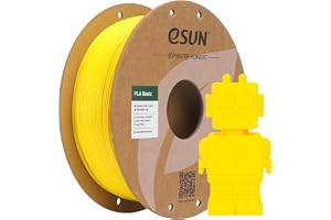 eSUN PLA Filament 1,75 mm, PLA-SS Filament do szybkich drukarek 3D Dokładność, 1kg na szpulę, 4 szpule szybki filament PLA do szybkich drukarek (Żółty, 1KG) | Filament PLA do drukarki 3D, dokładność pomiaru +/- 0,03 mm, szpula 1 kg, filament PLA Super Speedy do drukarek 3D