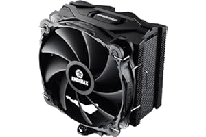 Enermax ETS-F40-FS Solid Black CPU Cooler + 200W TDP for Intel/AMD Ryzen, 14 cm PWM High-Pressure Silent Fan, ETS-F40-BK, Black