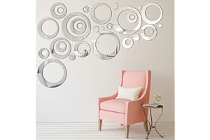 32 Pièces Réglage Miroir Acrylique Amovible Sticker Mural Decal Maison Décoration (Style 4)