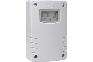 Kopp Interruttore crepuscolare con timer, montaggio a parete, IP44, colore bianco, 848002019