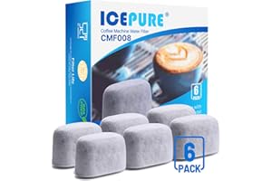 ICEPURE Filtro de agua para máquinas de café: Compatible Con Breville BWF100, BWF100NA, BES980XL, BES920XL, BES900XL, BES860XL, BES870XL Barista Espresso, BES840XL, BKC600XL, BKC700XL 6 piezas,