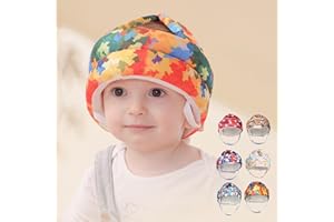 Fettwal Baby Kopfschutz, Kopfschutz Baby Helm Baby, 360°Anti-Kollision Baby Helm Schutzhelm, Baby Head Protector, Verstellbarer Babyhelm, für Babys im Alter von 0.5 bis 3 Jahren, Ahornblatt Gelb